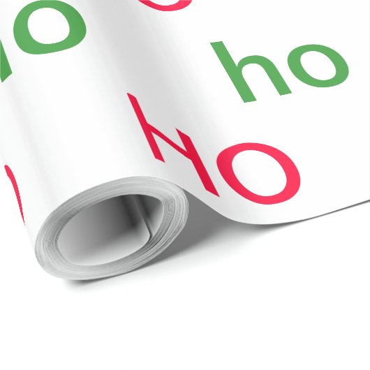 HO HO Wrapping Paper Geschenkpapier (Rolleneckpunkt)