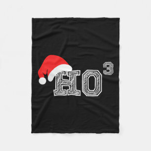 Ho Ho X 3 Dritter Power - Weihnachtsfeiertag Fleecedecke