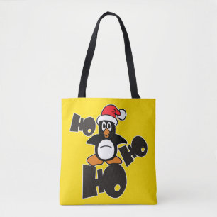 HO HO Xmas Pinguin + Ihr Backgr. Ideen Tasche