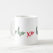 Ho Ho Xo WeihnachtsTasse Kaffeetasse (Vorderseite Links)