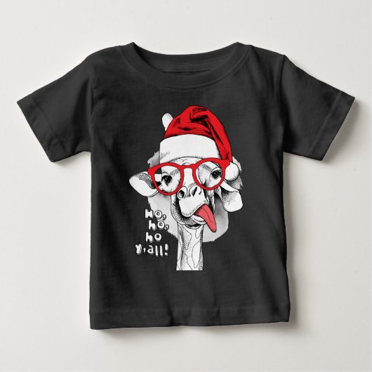 Ho Ho Y’all Giraffe Baby T-shirt (Vorderseite)