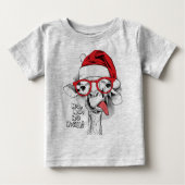 Ho Ho Y’all Giraffe Baby T - Shirt (Vorderseite)