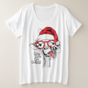 Ho Ho Y’all Giraffe Große Größe T-Shirt