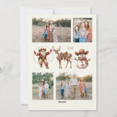 Ho Howdy Weihnachts-Fotokarte Feiertagskarte (Rückseite)