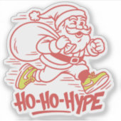 "Ho-Hype - Streetwear Santa Sneaker Aufkleber (Vorderseite)