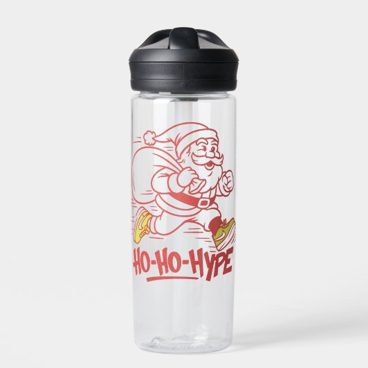 "Ho-Hype - Streetwear Santa Sneaker Trinkflasche (Vorderseite)