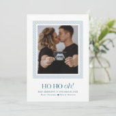Ho Oh, Schwangerschaft Ankündigung Weihnachtskarte (Stehend Vorderseite)
