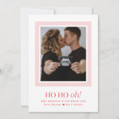 Ho Oh, Schwangerschaft Ankündigung Weihnachtskarte (Vorderseite)