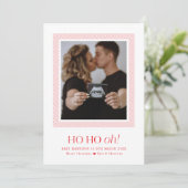 Ho Oh, Schwangerschaft Ankündigung Weihnachtskarte (Stehend Vorderseite)