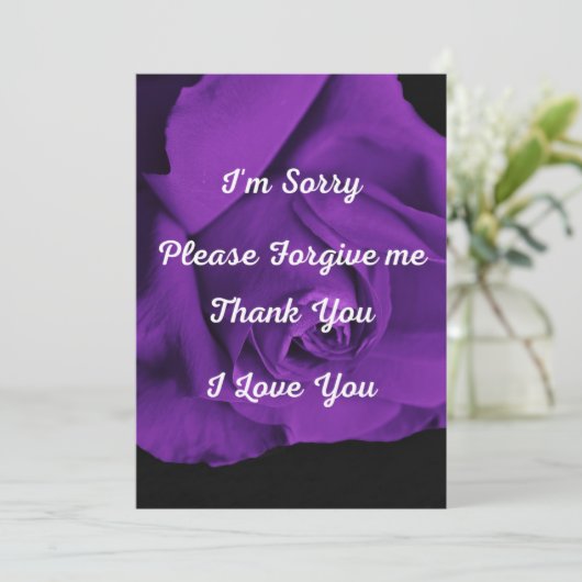 Ho' oponopono oder hawaiianisches Verfallsgebet Einladung (Stehend Vorderseite)