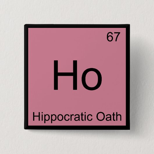 Ho - Symbol-T-Shirt für die hippokratische Oath Ch Button (Vorderseite)