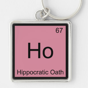 Ho - Symbol-T-Shirt für die hippokratische Oath Ch Schlüsselanhänger
