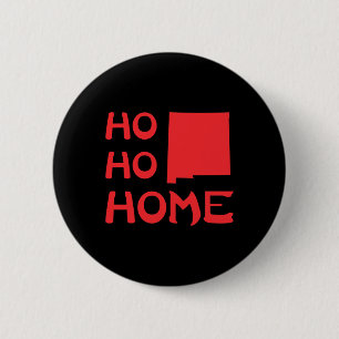 Ho Zuhause New Mexico Weihnachtsfeiertag Button