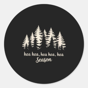 Hoa Hoa Hoa Hoa Hoa Saison Stimmung  Runder Aufkleber