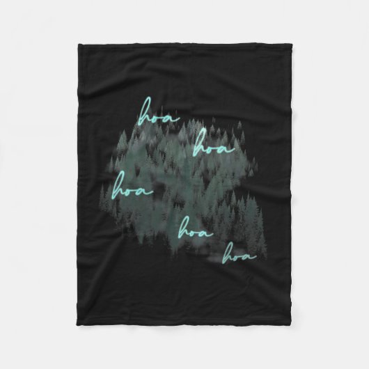Hoa Hoa Hoa Hoa Saison Fleecedecke (Vorderseite)