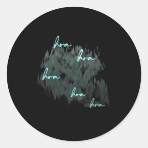 Hoa Hoa Hoa Hoa Saison Runder Aufkleber