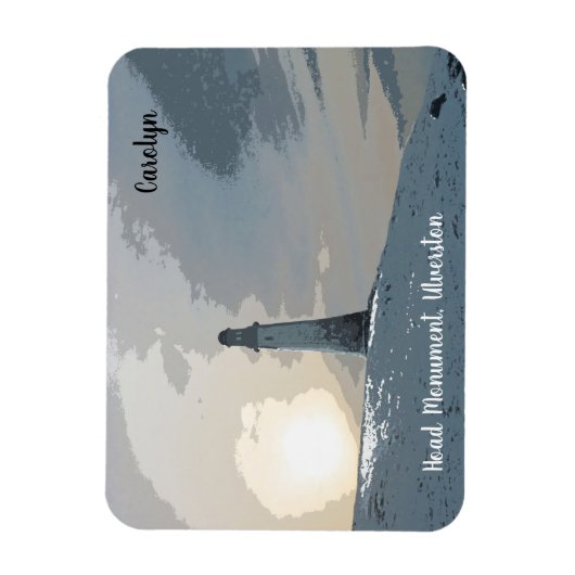 Hoad Monument, Ulverston, John Barrow, Leuchtturm Magnet (Vertikal)