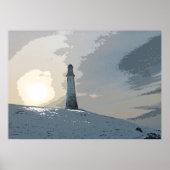Hoad Monument, Ulverston, John Barrow, Leuchtturm Poster (Vorne)