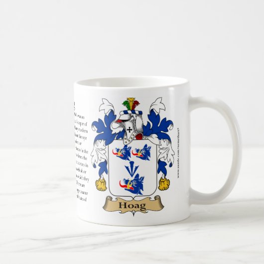 Hoag, der Ursprung, die Bedeutung und das Wappen Kaffeetasse (Rechts)