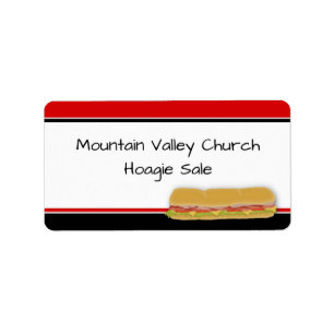 Hoagie Sale Hoagie Label Adressaufkleber