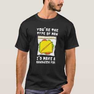 Hoagie Sub Artist and Sandwich Maker - Art Man T-Shirt