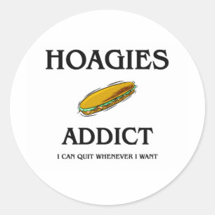 Hoagies Addict Runder Aufkleber