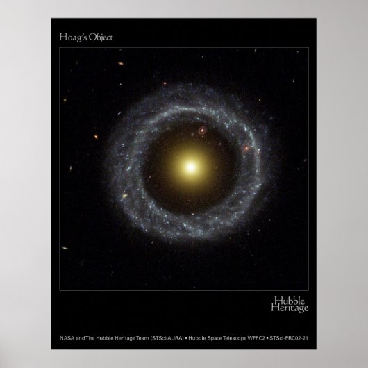 Hoags Object Hubble Telescope-Foto Poster (Vorne)