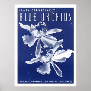 Hoagy Carmichaels "blaue Orchideen " Poster
