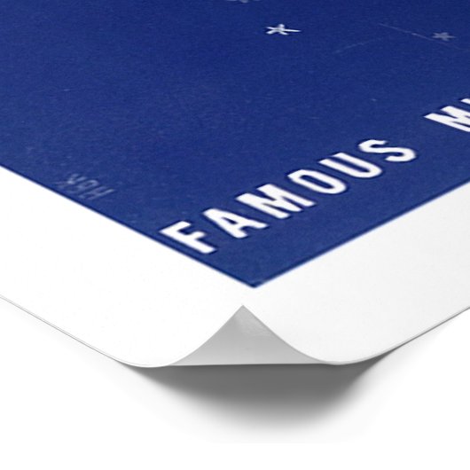 Hoagy Carmichaels "Blue Orchids" Poster (Ecke)