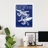 Hoagy Carmichaels "Blue Orchids" Poster (Heimbüro)