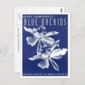 Hoagy Carmichaels "Blue Orchids" Postkarte (Vorne/Hinten)