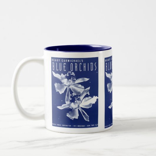 Hoagy Carmichaels "Blue Orchids" Zweifarbige Tasse (Links)