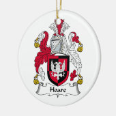 Hoare Familienwappen Keramik Ornament (Links)