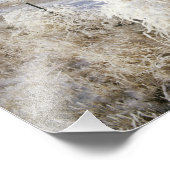 Hoarfrostmäntel, gekrustet und Fencelin in der Näh Fotodruck (Ecke)