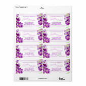 Hoary Stock lila Blume Hochzeitsantwort (Vorne)