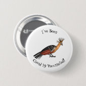Hoatzin Cartoon  Button (Vorne & Hinten)