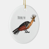 Hoatzin Cartoon Keramik Ornament (Rechts)