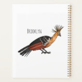 Hoatzin Cartoon Planer (Rückseite)
