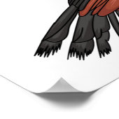 Hoatzin Cartoon Poster (Ecke)