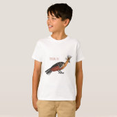 Hoatzin Cartoon T-Shirt (Vorne ganz)