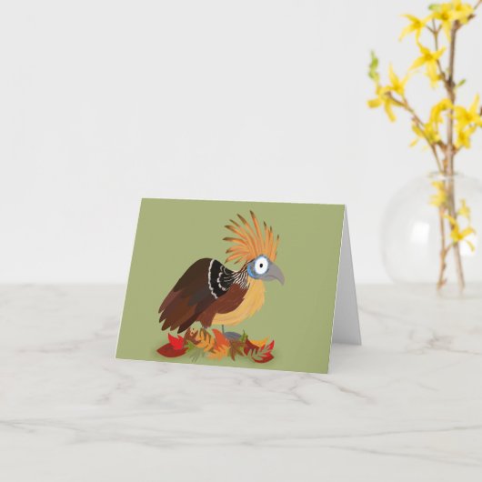 Hoatzin-Karte Karte (Gelbe Blume)