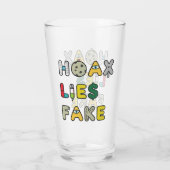 Hoax Lies Fake Glas (Rückseite)