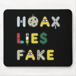 Hoax Lies Fake Mousepad