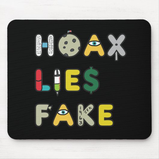 Hoax Lies Fake Mousepad (Vorne)