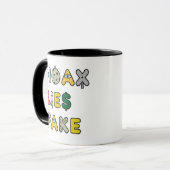 Hoax Lies Fake Tasse (Vorderseite Links)