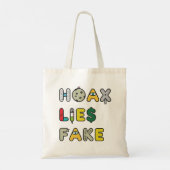 Hoax Lies Fake Tragetasche (Rückseite)