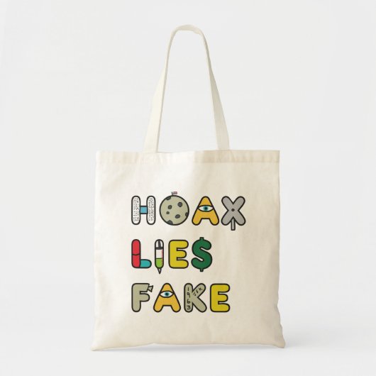Hoax Lies Fake Tragetasche (Vorne)