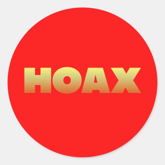 HOAX STICKER (Vorderseite)