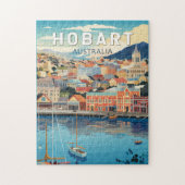 Hobart Australia Reisen Art Vintag Puzzle (Vertikal)