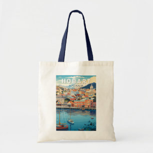 Hobart Australien Reise Kunst Vintage Tragetasche